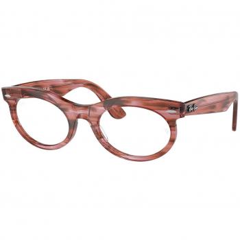 Ray-Ban RX2242VF Wayfarer Oval Asian Fit 8363 Men's Eyeglasses Pink Size 53 (Frame Only) - Blue Light Block Available