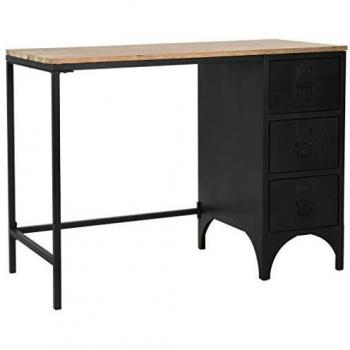 vidaXL Escritorio con Pedestal Madera 100x50x76 cm Mesa Mesilla Mesita Oficina