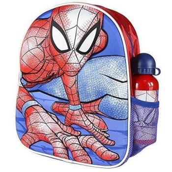 Cerdá, Mochila con Botella de Agua Infantil de Spiderman-Licencia Oficial Marvel Studios Unisex niños, Multicolor, 250X310X100MM