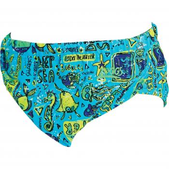 Zoggs - Bañador para niño de 3 a 24 meses, Niños, Deep Sea ADJ Swim, azul/verde, talla única