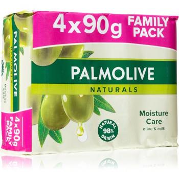 Palmolive Naturals Olive Milk Solid Toilet Soap 4-Pack (90g each)