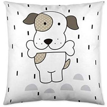 Funda de cojín Cool Kids Puppy reversible (50 x 50 cm)