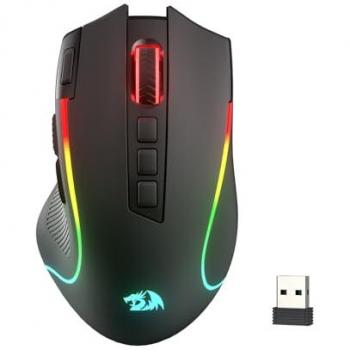 Redragon M612 PRO BT & 2.4RGB Wireless/Wired Gaming Mouse - 8000 DPI, 11 Programmable Buttons, 6 Backlit Modes