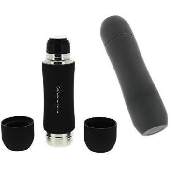 Elementerre DOFLASK - Botella isotérmica de acero inoxidable con capacidad para 0,5 litros, color negro, talla 28 x 7,3