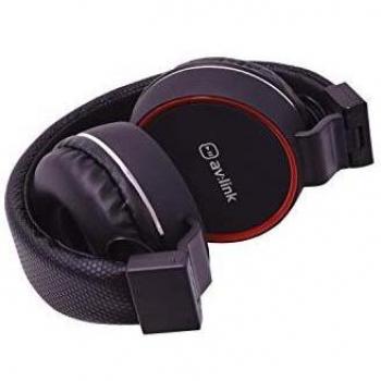 AV:Link Foldable Multimedia Headphones with Inline Microphone for Hands-Free Use