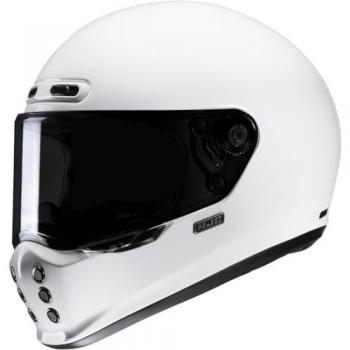 HJC Casco Integral V10 Blanco - Casco integral, color blanco, diseño aerodinámico, sistema de ventilación avanzado, interior desmontable y lavable, homologación ECE 22.05