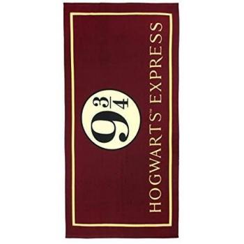 CERDÁ LIFE'S LITTLE MOMENTS 2200003919 Toalla Polyester andén Harry Potter, Rojo, 70x140cm