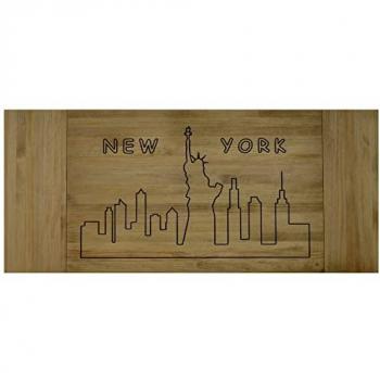 Cabecero Eco 3 Partes New York 150x60cm en Madera Maciza de Pino Acabado Vintage Estilo Industrial