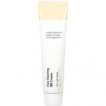 Purito Cica Clearing BB Cream - Multifunctional Lightweight Foundation with Centella Asiatica (30 ml, Light Beige)