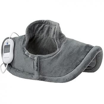 Proficare PC-SNH 3097 Manta Térmica para Cuello y Hombros, Almohadilla Eléctrica de Calor, Poncho Térmico, 3 Niveles de Temper