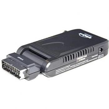 Decoder Digital Terrestre Invisibile DVB-T2 HEVC Full HD con HDMI y SCART - Negro