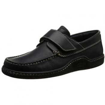 TBS Galais Leather Boat Shoes for Men, Navy Blue, Size 46 EU