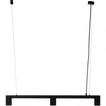 Lámpara colgante moderna Arcchio Brinja en negro, 3 luces GU10, fabricada en aluminio para salón y comedor