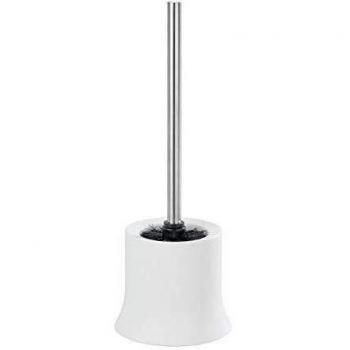 WENKO 18751100 Toilet brush Basic White - Plastic, 14 x 38 x 14 cm