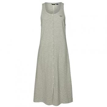 Superdry Vestido Vintage Jersey Button Gris Mujer