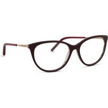 Carolina Herrera HER0196 Cat Eye Prescription Glasses Bordeaux Plastic 55mm