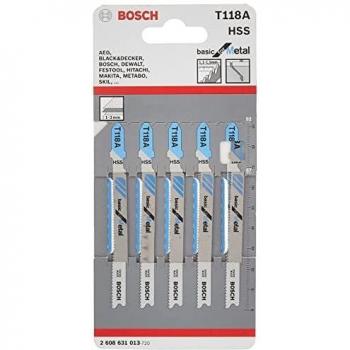 Bosch Professional 100x Hojas de sierra de calar T 118 A Basic for Metal