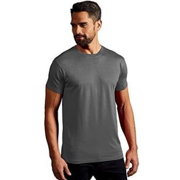 Camiseta Premium para Hombre Talla L Gris Acero 100% Algodón PROMODORO