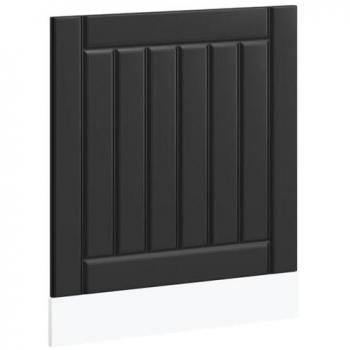 Panel para lavavajillas Lucca de madera contrachapada negra