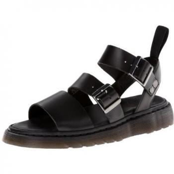 Dr. Martens Gryphon Brando Women's Black Leather Summer Sandals with AirWair, Size 43
