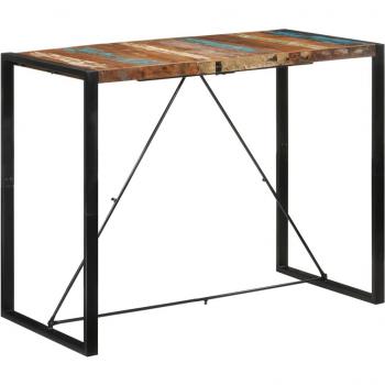 Reclaimed Solid Wood Bar Table 55.1x27.6x43.3