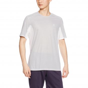 SALOMON Trail Runner WH Camiseta Manga Corta, Hombre, Blanco, S