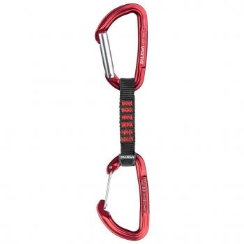 Salewa Express Set Hot G3 Straight/Wi - Conjunto mosquetones y anillo, color rojo, talla única