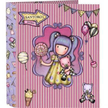 Carpeta F. 4 Anillas 35mm Lomo Ancho Gorjuss™ Fairground 'First Prize' - Safta 27x33x6cm
