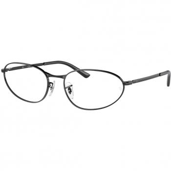 Ray-Ban RX3734V 2509 Unisex Eyeglasses Black Geometric Frame Size 54 with Blue Light Blocking Feature