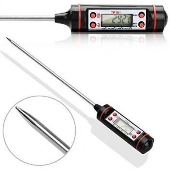 Termómetro para Cocina,Hometek,Cocción Rápida Medidor Digital de Temperatura Resistencia a la Corrosión para Alimento,Sonda,Carne,Zumo,BBQ,Barbacoa,Vino de Horno