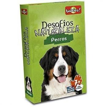 Bioviva- Desafios Naturaleza: Perros - Juego de cartas - Español