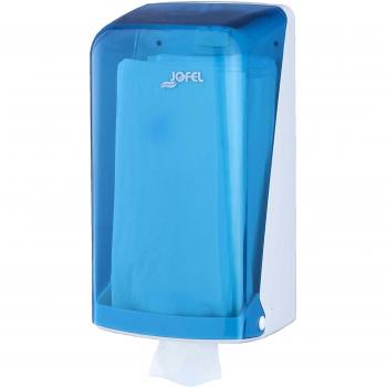 Jofel AH71200 Azur Dispensador de Papel Higiénico Zig-Zag, Azul