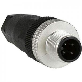 M12 4-Pin Straight Male Connector XZCC12MDM40B