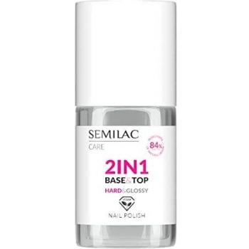 Base y Top Coat 2 en 1 Semilac - Duro y Brillante - 7ml