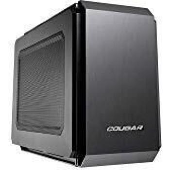 Cougar Qbx Pro Mini Itx - Carcasa de Ordenador para jugado, sin Fuente de alimentación, USB 3.0, hasta 7 Ventiladores, Requiere Tarjetas Gx
