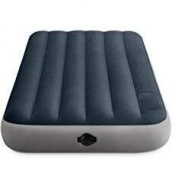 Colchón hinchable individual Dura-Beam Standard con bomba 99x191x25 cm Intex