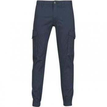Jack & Jones - Pantalón cargo de hombre con algodón orgánico slim azul marino