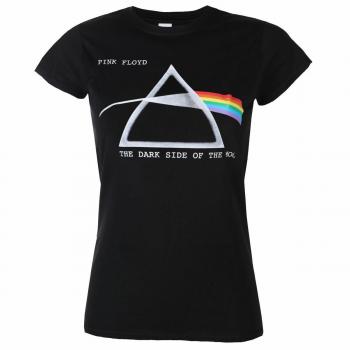 Pink Floyd Women's T-Shirt - Packaged DSOTM Courier - Black - ROCK OFF M
