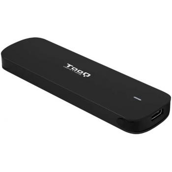 TooQ TQE-2201B Caja Externa para SSD M.2 NVMe USB 3.1 Gen 2 con Conexión USB Tipo-C Negra
