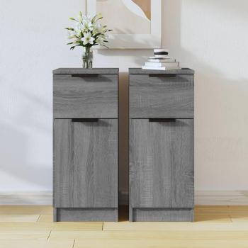 Aparadores de madera contrachapada gris Sonoma 30x30x70 cm