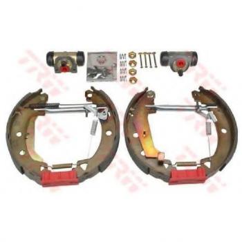 Juego de zapatas de frenos TRW GSK1734, kit de frenos para disco y tambor, incluye todas las piezas necesarias para la instalación, fabricado con materiales de alta calidad para un rendimiento óptimo y duradero