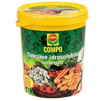 Abono Hidrosoluble Universal Compo 1,2 kg con Dosificador para Jardín, Huerto y Césped