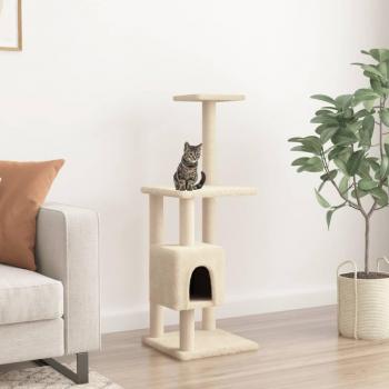 Árbol rascador para gatos con postes de sisal de 104 cm
