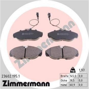 Pastillas de freno ZIMMERMANN 23602.195.1