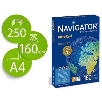 Navigator Office Card - Caja con folios de papel multifunción, 250 hojas, 5 paquetes, 160 g/m²