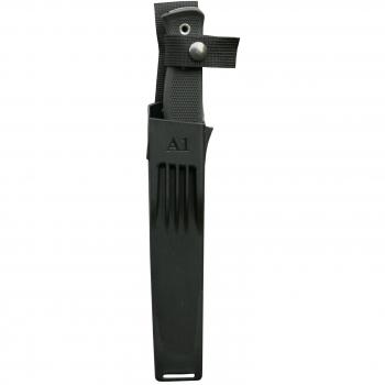 Fallkniven Cuchillo de Supervivencia A1z - Left de Acero Laminado VG-10 con Hoja de 16 cm, Mango Thermorun con Funda zytel o zurdo