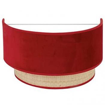 Aplique de Pared Moderno Reyes 1xe27 Natural/Rojo 17x30x16 cm