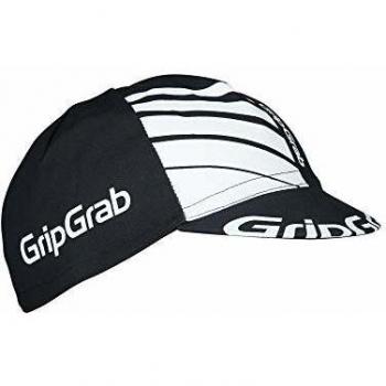 GripGrab Gorra Ciclismo Classic Estilo Retro de Algodón Bicicleta Carretera, MTB Y Gravel Negro, Blanco Y Azul Calentadores Babeza, Adultos Unisex, Talla Única