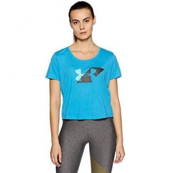 Under Armour UA Run Camisa Manga Corta, Mujer, Deceit/Charcoal/Reflective