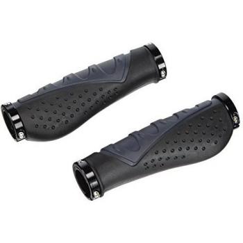 XLC 2501585100 Puños ergonómicos GR-S07, Unisex Adulto, Negro/Gris, 140 mm